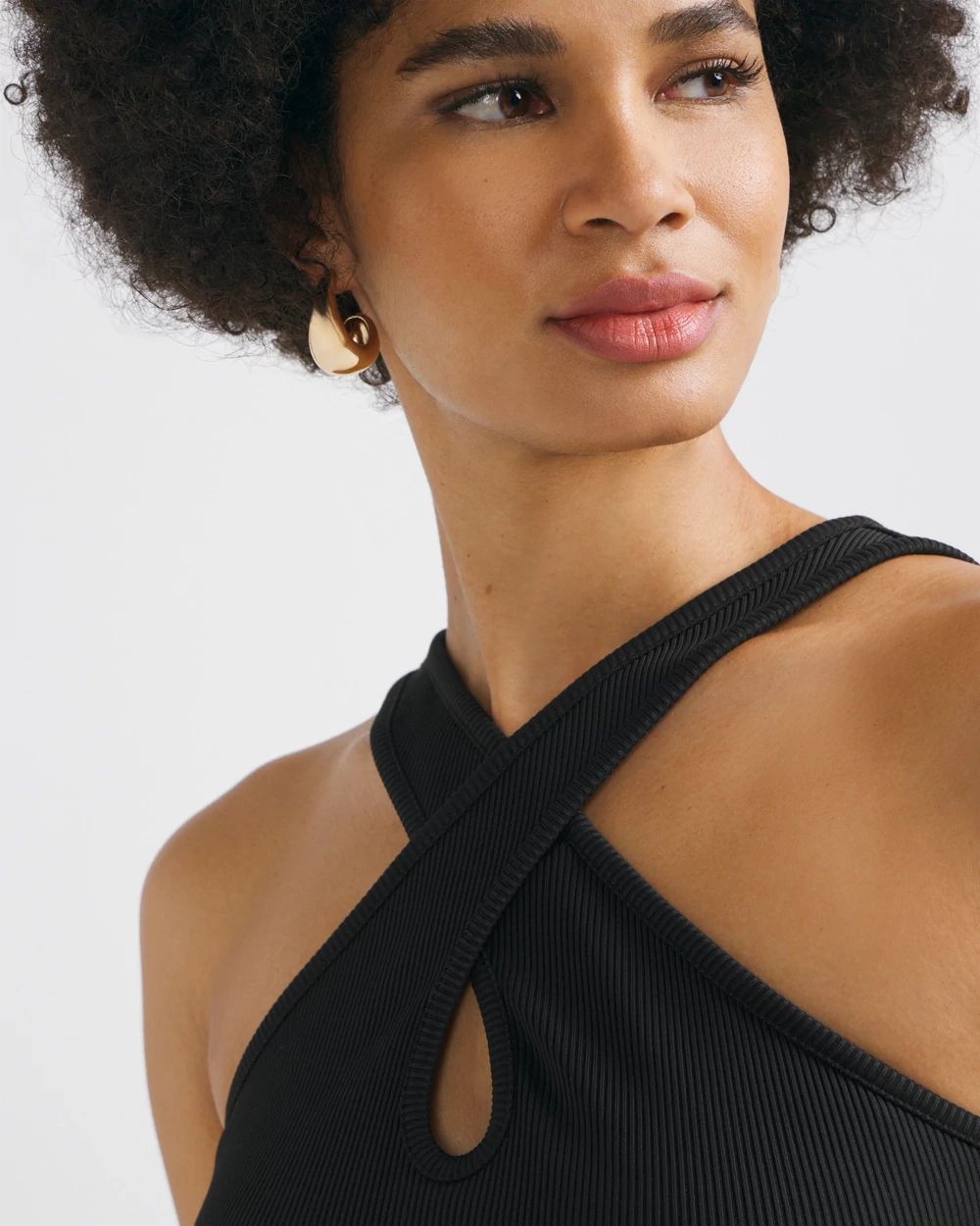 WHBM® FORME Rib Halter Top White House Black Market